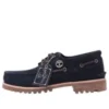 3-Eye Lug Boat „Dark Blue Suede”