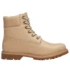 6-Inch Boot „Bej mediu, piele integrală”