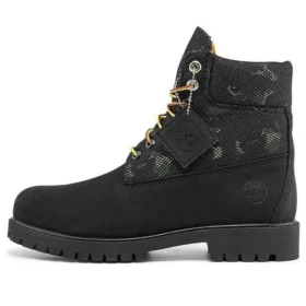 6-Inch Boot „Nubuc negru cu camuflaj”
