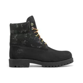 6-Inch Boot „Nubuc negru cu camuflaj”