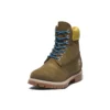 6-Inch Boot „Nubuc verde măslin cu guler galben”