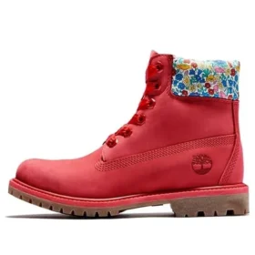6-Inch Boot „Red”, confecționate cu țesături Liberty