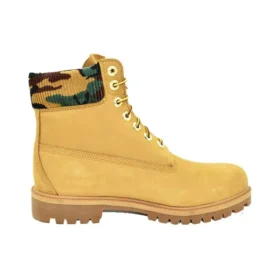 6-Inch Premium Cizme „Grâu Nubuck cu guler camuflaj”