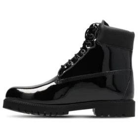 6-Inch Premium Waterproof Boot din piele lăcuită de 6 inci „Negru”