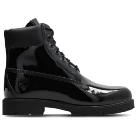 6-Inch Premium Waterproof Boot din piele lăcuită de 6 inci „Negru”