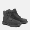 6-Inch Premium Waterproof Boot pentru juniori, de 15 cm – Nubuc negru