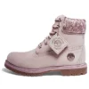 6-Inch Premium Waterproof Lt „Pink Nubuck Velvet”