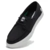 Adidași cu șireturi, talpă joasă „Negru Pânză”