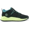 Adidași Solar Wave din materiale mixte „Nubuc negru cu lime”