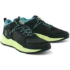 Adidași Solar Wave din materiale mixte „Nubuc negru cu lime”