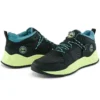 Adidași Solar Wave din materiale mixte „Nubuc negru cu lime”