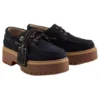 C.F. STEAD Încălțăminte cu platformă din piele de căprioară indigo Stone Street „Dark Blue Suede”