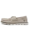 Camden Falls Suede Boat Alb