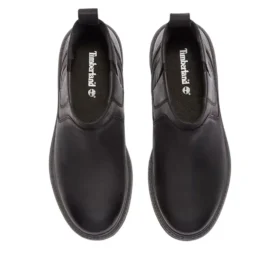 Cizme Chelsea premium „Negru Full-Grain”