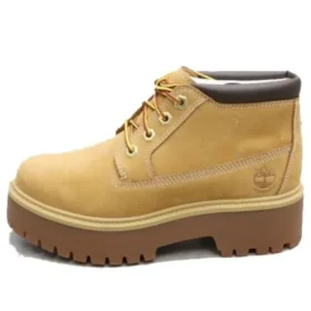 Cizme Chukka impermeabilă cu Șireturi Stone Street Mid „Grâu Nubuck”