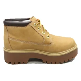 Cizme Chukka impermeabilă cu Șireturi Stone Street Mid „Grâu Nubuck”
