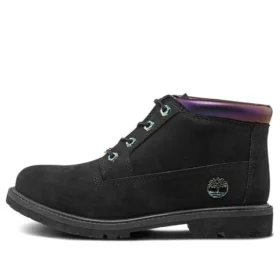 Cizme Chukka Nellie de 6 inci, irizate și impermeabile „Negru Nubuck”