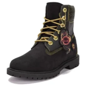 Cizme cu șireturi de 6 inch pentru Anul Nou Lunar „Negru Nubuck”