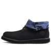 Cizme cu vârf rulant Basic „Negru Blue Camouflage”