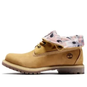 Cizme cu vârf rulat Basic „Grâu with Dot Print”
