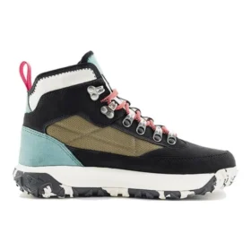 Cizme de drumeție GreenStride Motion de 15 cm, impermeabilă, cu talpă medie, „Negru Nubuck”