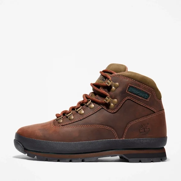 Cizme din piele Euro Hiker pentru bărbați – Maro Cizme din piele Euro Hiker pentru bărbați – Maro