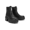 Cizme Everleigh cu fermoar frontal „Negru Nubuck”