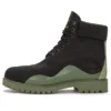 Cizme impermeabilă Heritage de 6-Inch Boot „Nubuc negru cu verde”