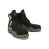 Cizme impermeabilă Heritage de 6-Inch Boot „Nubuc negru cu verde”