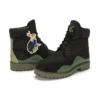 Cizme impermeabilă Heritage de 6-Inch Boot „Nubuc negru cu verde”