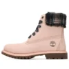 Cizme impermeabilă Lindon Woods de 6-Inch Boot „Nubuc roz și guler imprimat negru”