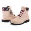 Cizme impermeabilă Lucia Way de 6-Inch Boot cu talpă cu crampoane „Nubuc roz deschis”