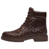 Cizme premium de 6″ „Woven Dark Brown”