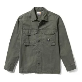 Cămășă cu buzunare duble aplicate „Olive Green”