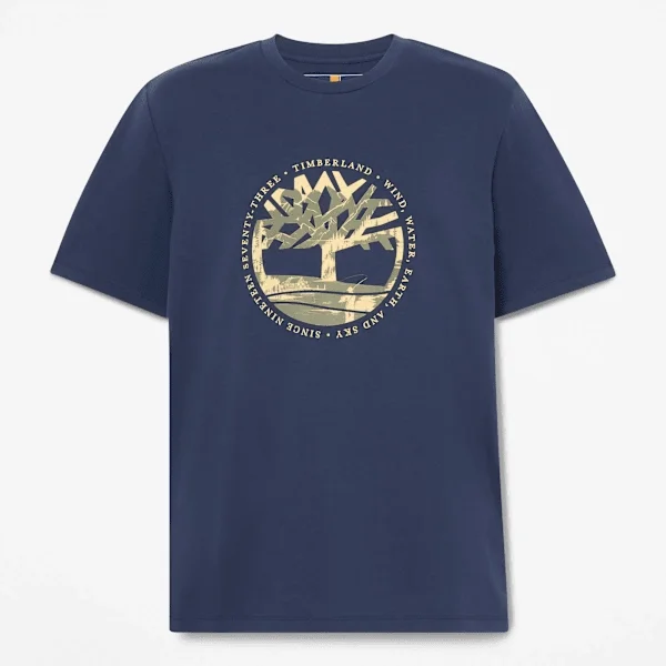 Cămășă cu imprimeu grafic Tree Logo Lake House pentru bărbați Cămășă cu imprimeu grafic Tree Logo Lake House pentru bărbați