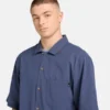 Cămășă de vacanță cu mâneci scurte din seersucker pentru bărbați Cămășă de vacanță cu mâneci scurte din seersucker pentru bărbați