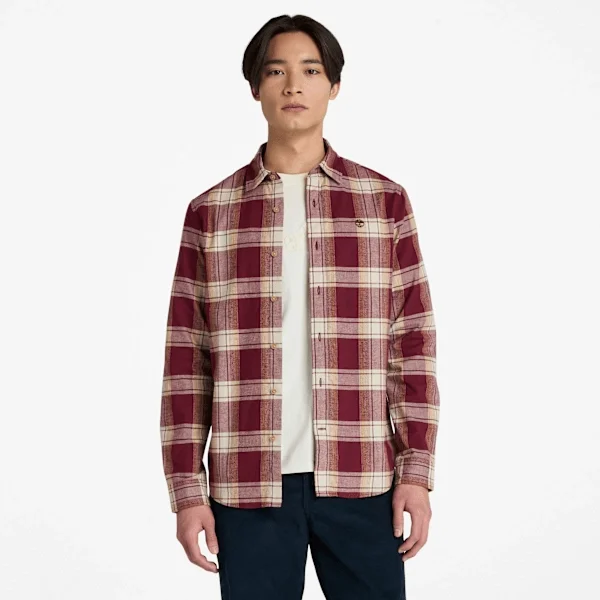 Cămășă în carouri din flanelă cu model în zig-zag pentru bărbați Cămășă în carouri din flanelă cu model în zig-zag pentru bărbați