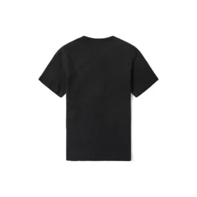 Cămașă casual cu guler rotund, imprimeu, pentru bărbați, Negru