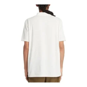 Cămășa de tricot polo retro alb cu proprietăți de absorbție a umezelii „White”