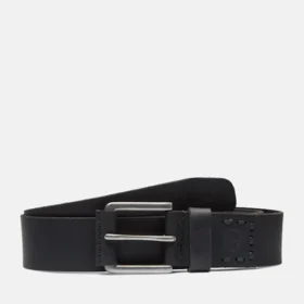 Curea de blugi pentru bărbați, 40 mm, din piele negru