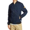 Geci aviator Timberland cu logo și buzunare cu fermoar, albastră