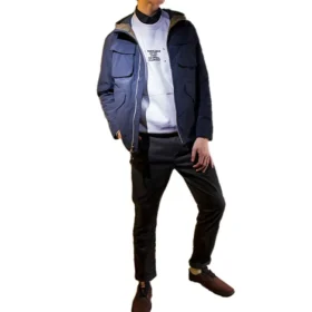 Geci casual cu glugă Timberland, albastră
