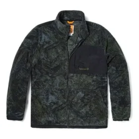 Geci din fleece cu imprimeu camuflaj „Green Negru”