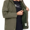 Geci impermeabile cu glugă și fermoar Timberland, verde