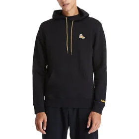 Hanorac sport cu glugă și logo Timberland, Negru