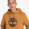 Hanorace cu glugă Timberland cu logo copac – Grâu/Negru