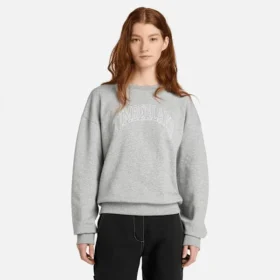 Hanorace cu guler rotund și logo sezonier Timberland® pentru femei