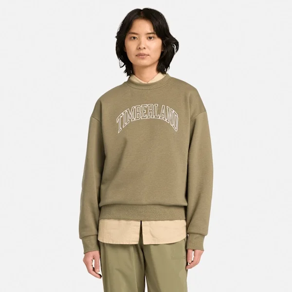Hanorace cu guler rotund și logo sezonier Timberland® pentru femei Hanorace cu guler rotund și logo sezonier Timberland® pentru femei