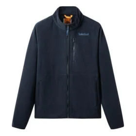 Hanorace din fleece cu logo și portofele de buzunar „Navy”