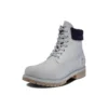 Impermeabile cu guler dublu de 6 inch „Grey Furry Blue”